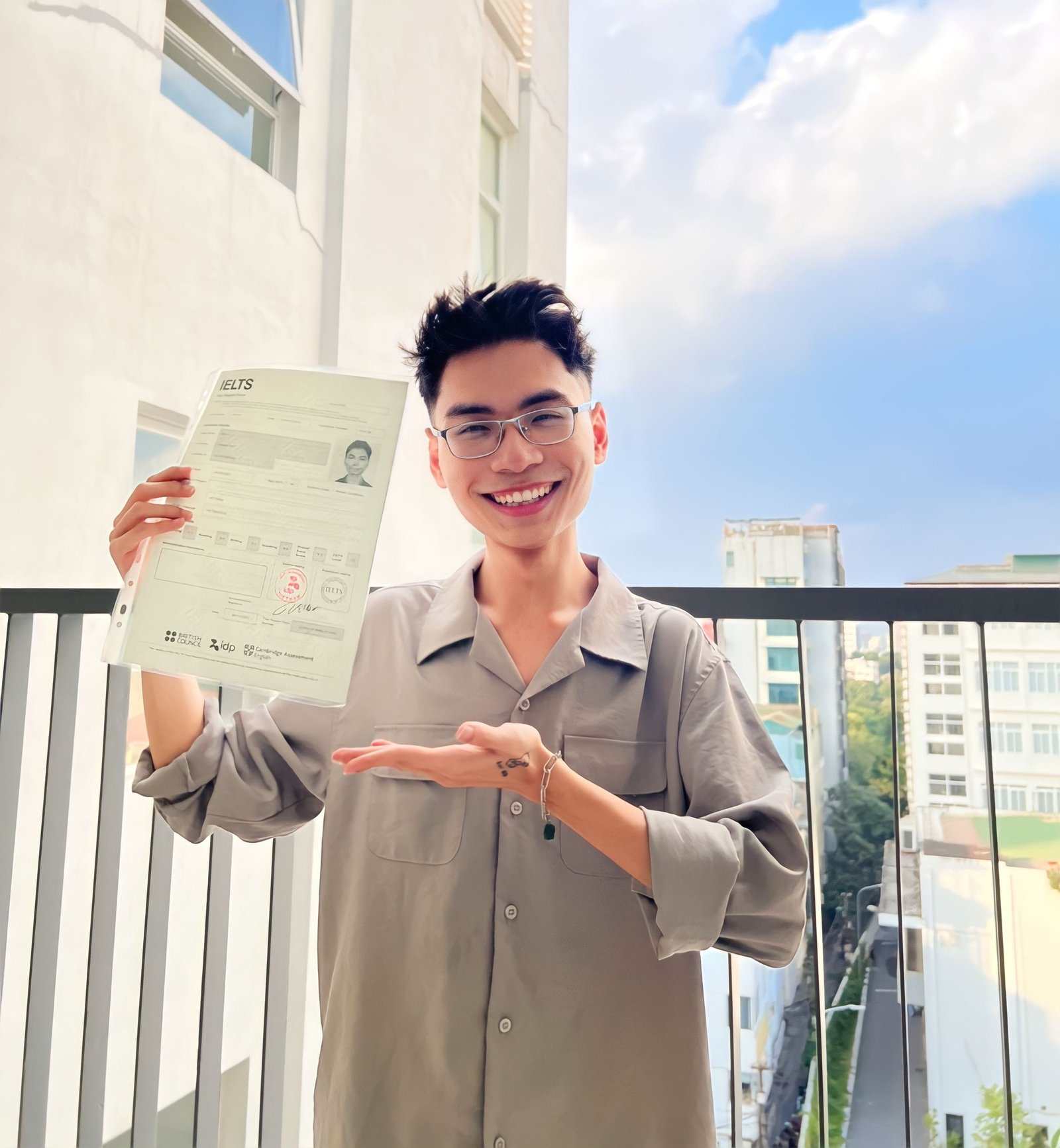 Giao diện thi thử